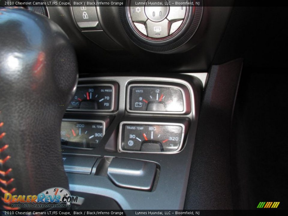 2010 Chevrolet Camaro LT/RS Coupe Black / Black/Inferno Orange Photo #13