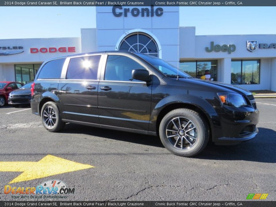 2014 Dodge Grand Caravan SE Brilliant Black Crystal Pearl / Black/Light Graystone Photo #1