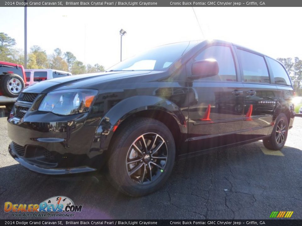 2014 Dodge Grand Caravan SE Brilliant Black Crystal Pearl / Black/Light Graystone Photo #3