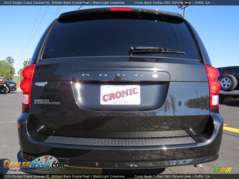 2014 Dodge Grand Caravan SE Brilliant Black Crystal Pearl / Black/Light Graystone Photo #6