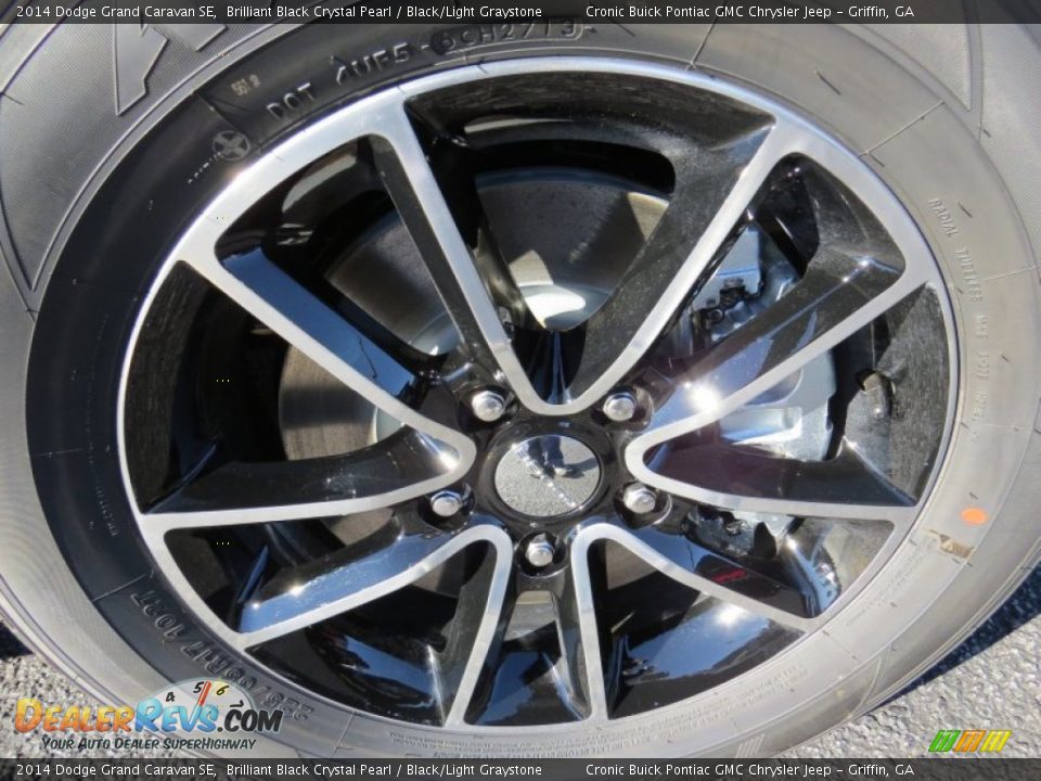 2014 Dodge Grand Caravan SE Brilliant Black Crystal Pearl / Black/Light Graystone Photo #9