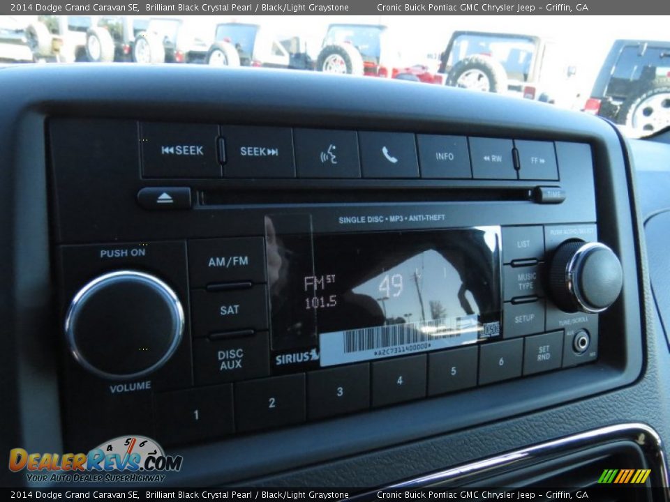 2014 Dodge Grand Caravan SE Brilliant Black Crystal Pearl / Black/Light Graystone Photo #15