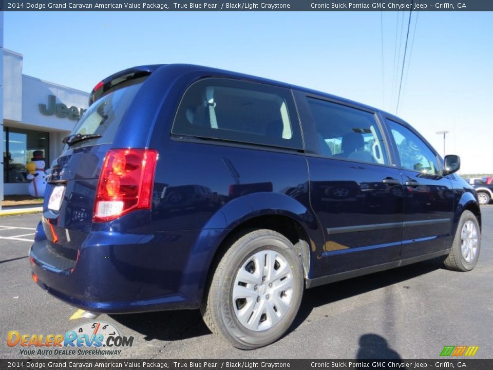 2014 Dodge Grand Caravan American Value Package True Blue Pearl / Black/Light Graystone Photo #7