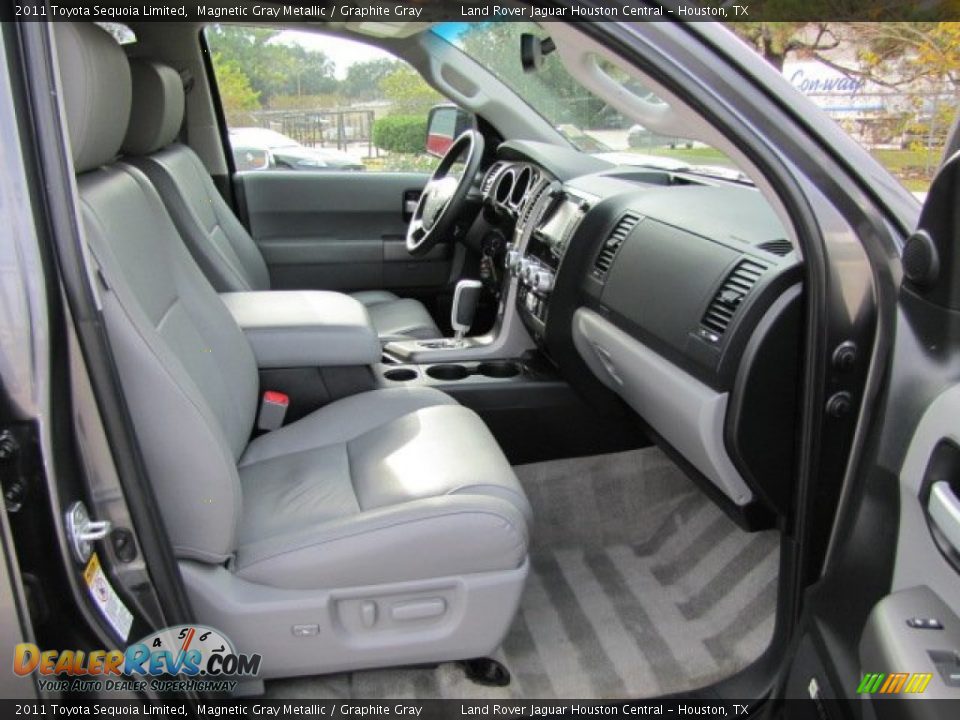2011 Toyota Sequoia Limited Magnetic Gray Metallic / Graphite Gray Photo #24