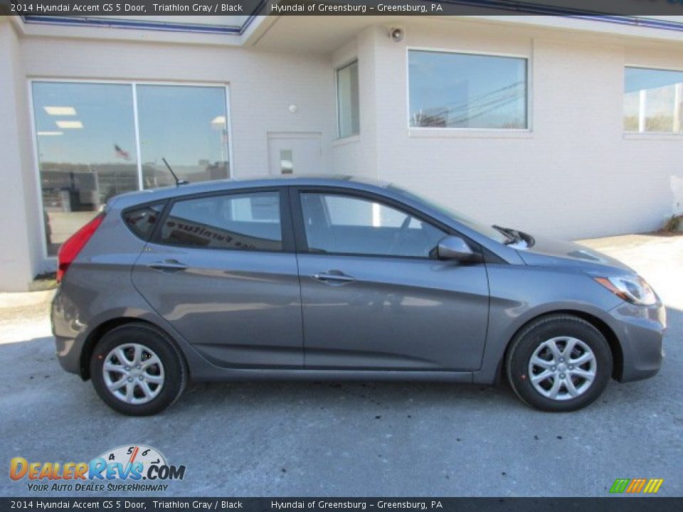 Triathlon Gray 2014 Hyundai Accent GS 5 Door Photo #2