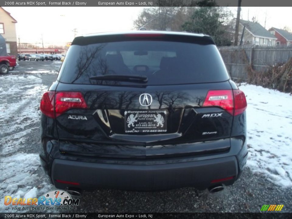 2008 Acura MDX Sport Formal Black / Ebony Photo #5