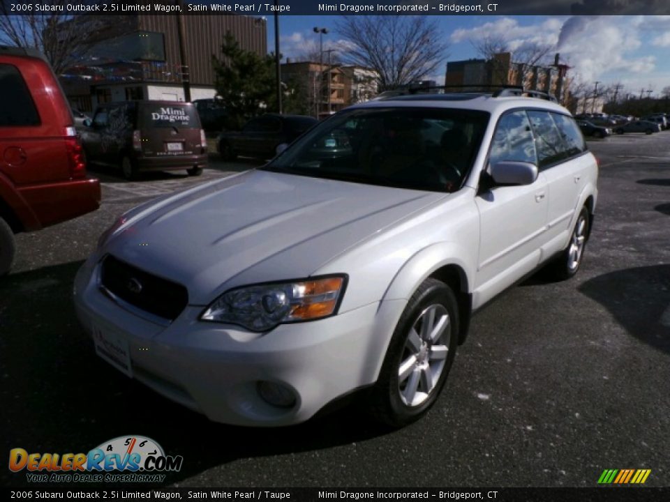 2006 Subaru Outback 2.5i Limited Wagon Satin White Pearl / Taupe Photo #1