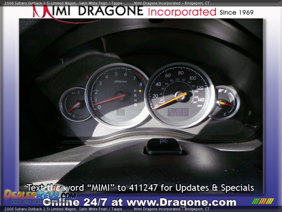 2006 Subaru Outback 2.5i Limited Wagon Satin White Pearl / Taupe Photo #2