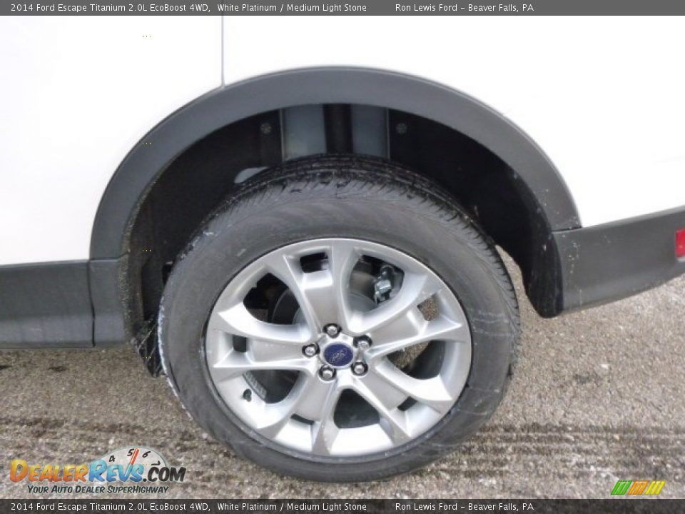 2014 Ford Escape Titanium 2.0L EcoBoost 4WD White Platinum / Medium Light Stone Photo #9