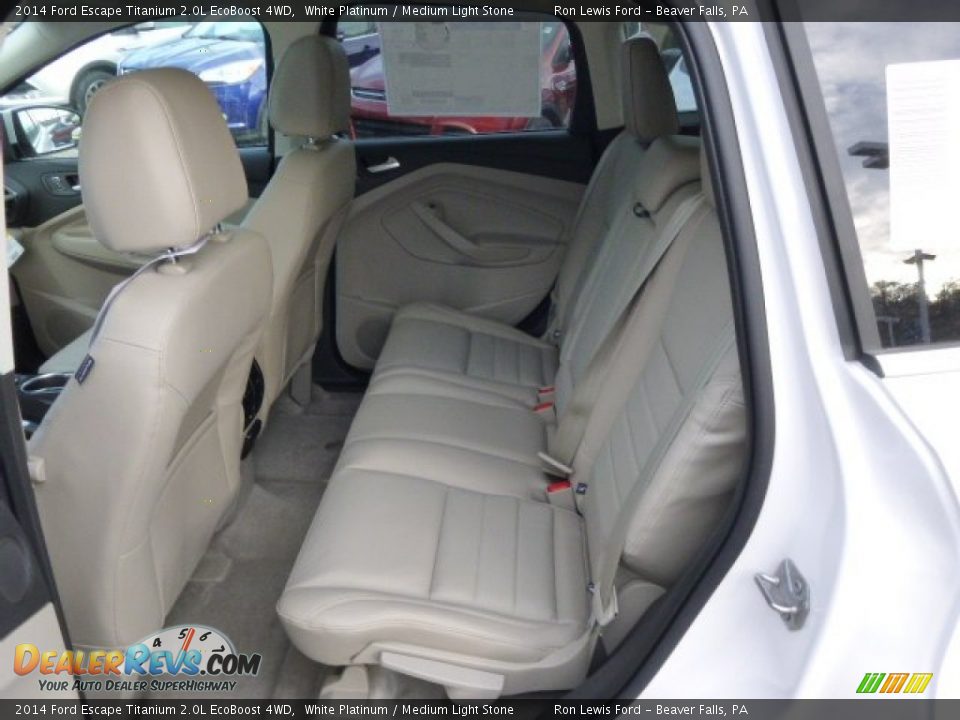 2014 Ford Escape Titanium 2.0L EcoBoost 4WD White Platinum / Medium Light Stone Photo #11