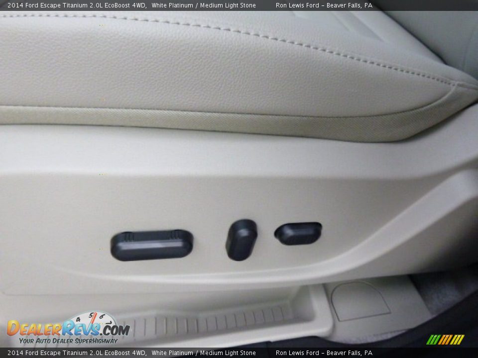2014 Ford Escape Titanium 2.0L EcoBoost 4WD White Platinum / Medium Light Stone Photo #15