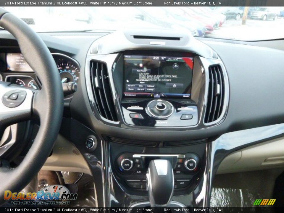 2014 Ford Escape Titanium 2.0L EcoBoost 4WD White Platinum / Medium Light Stone Photo #16