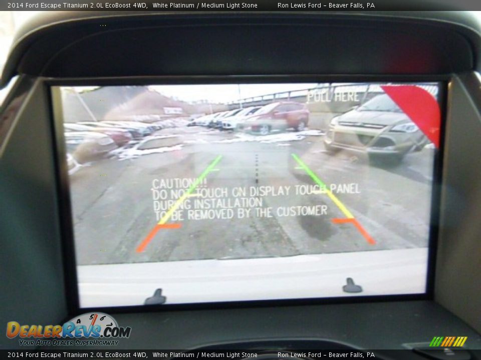 2014 Ford Escape Titanium 2.0L EcoBoost 4WD White Platinum / Medium Light Stone Photo #17