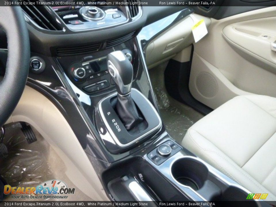 2014 Ford Escape Titanium 2.0L EcoBoost 4WD White Platinum / Medium Light Stone Photo #18