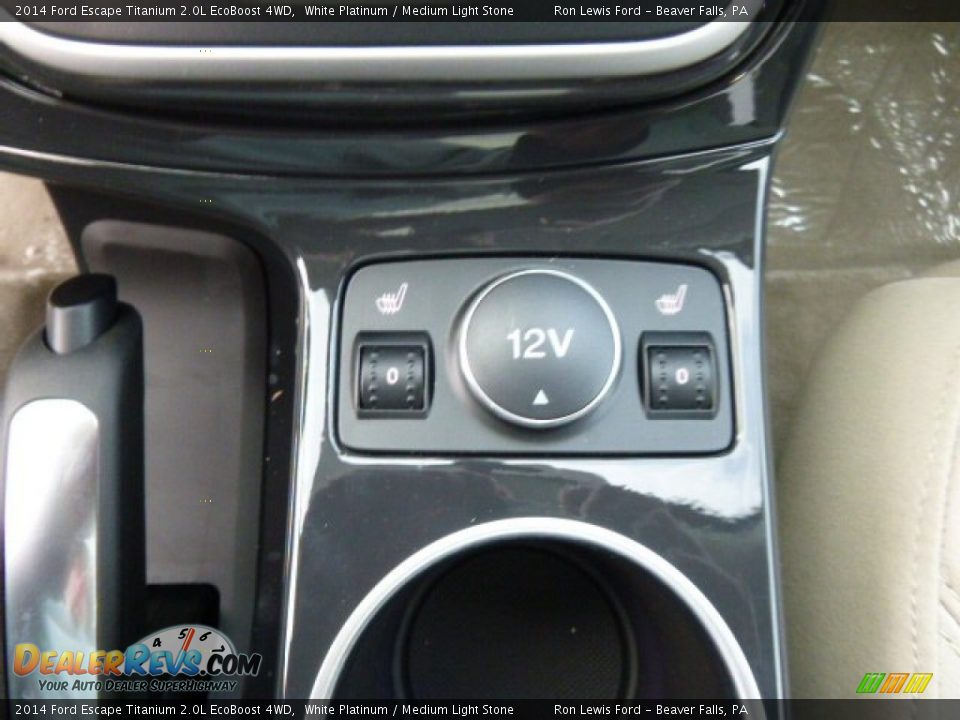 2014 Ford Escape Titanium 2.0L EcoBoost 4WD White Platinum / Medium Light Stone Photo #19