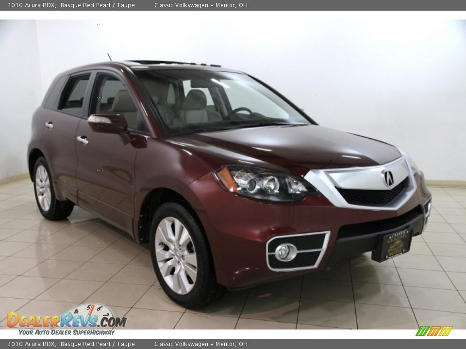 2010 Acura RDX Basque Red Pearl / Taupe Photo #1