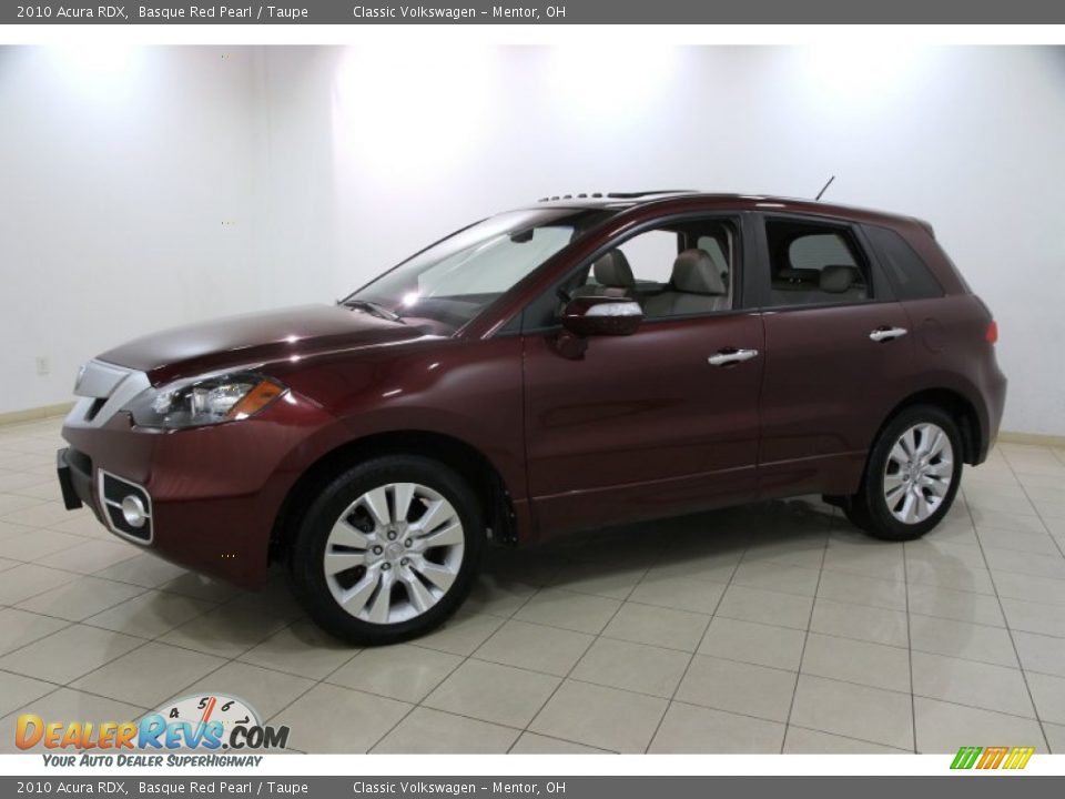 2010 Acura RDX Basque Red Pearl / Taupe Photo #3