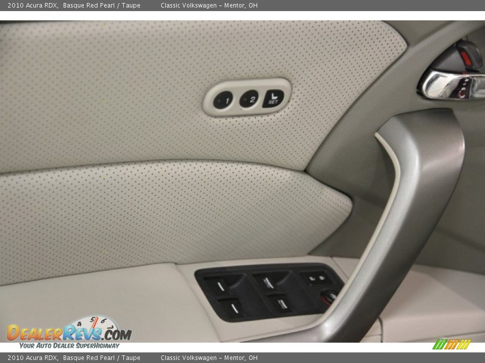 2010 Acura RDX Basque Red Pearl / Taupe Photo #5