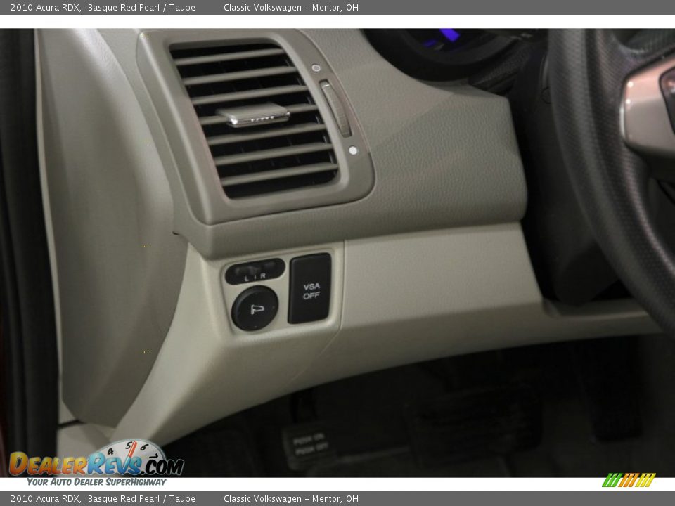 2010 Acura RDX Basque Red Pearl / Taupe Photo #6