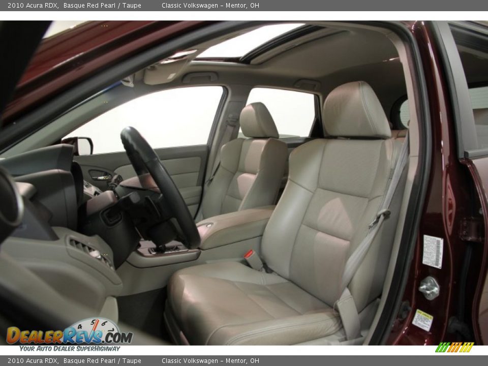 2010 Acura RDX Basque Red Pearl / Taupe Photo #8