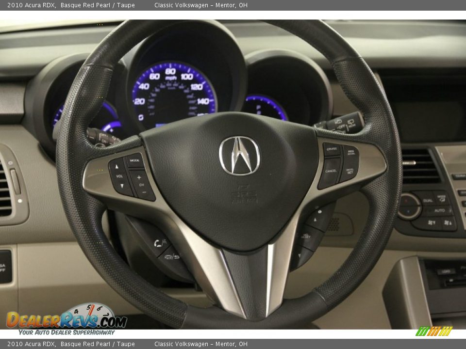 2010 Acura RDX Basque Red Pearl / Taupe Photo #9