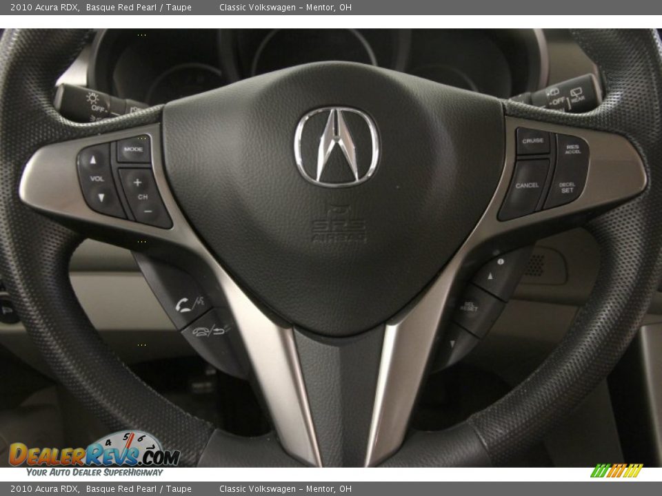 2010 Acura RDX Basque Red Pearl / Taupe Photo #10