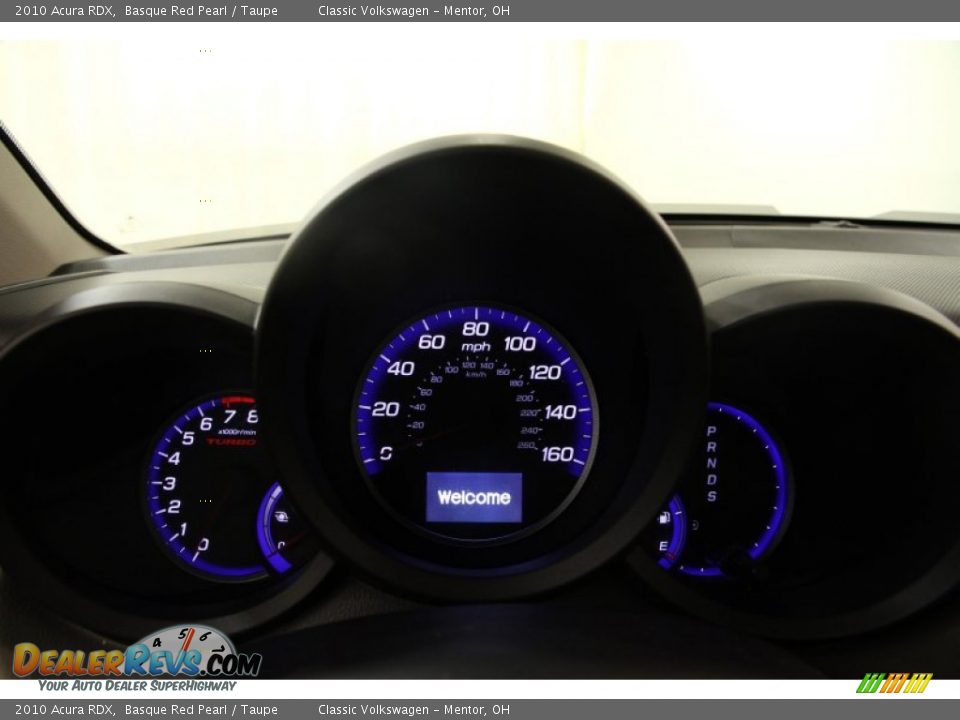 2010 Acura RDX Basque Red Pearl / Taupe Photo #11