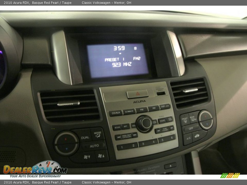 2010 Acura RDX Basque Red Pearl / Taupe Photo #13