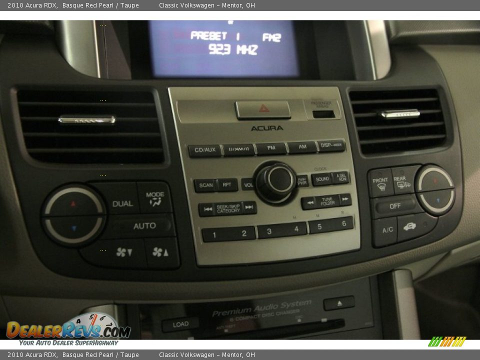 2010 Acura RDX Basque Red Pearl / Taupe Photo #14