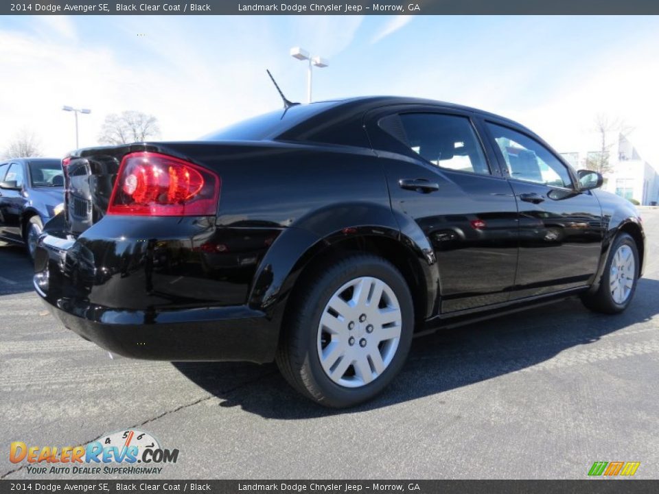 2014 Dodge Avenger SE Black Clear Coat / Black Photo #3