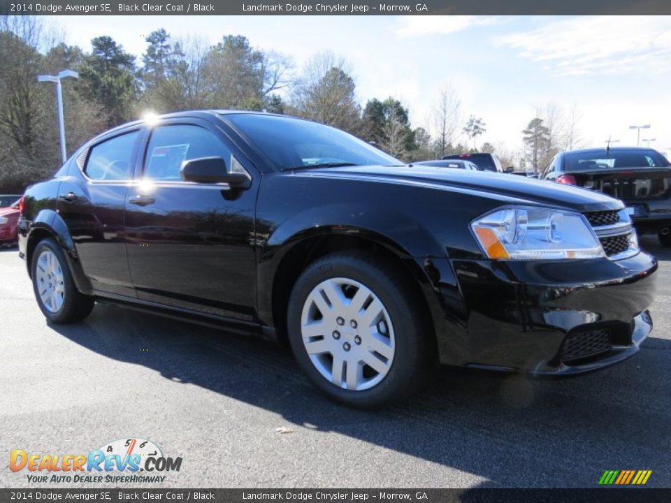 2014 Dodge Avenger SE Black Clear Coat / Black Photo #4
