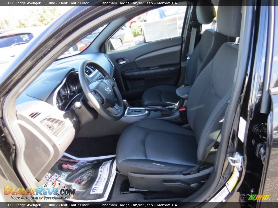 2014 Dodge Avenger SE Black Clear Coat / Black Photo #6