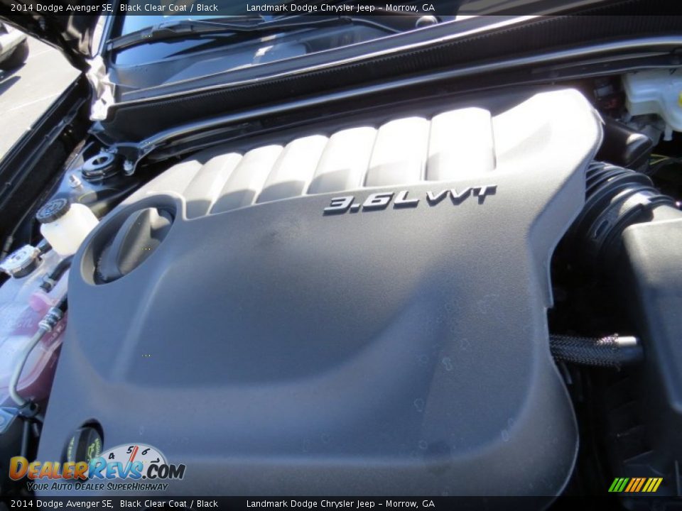 2014 Dodge Avenger SE Black Clear Coat / Black Photo #9
