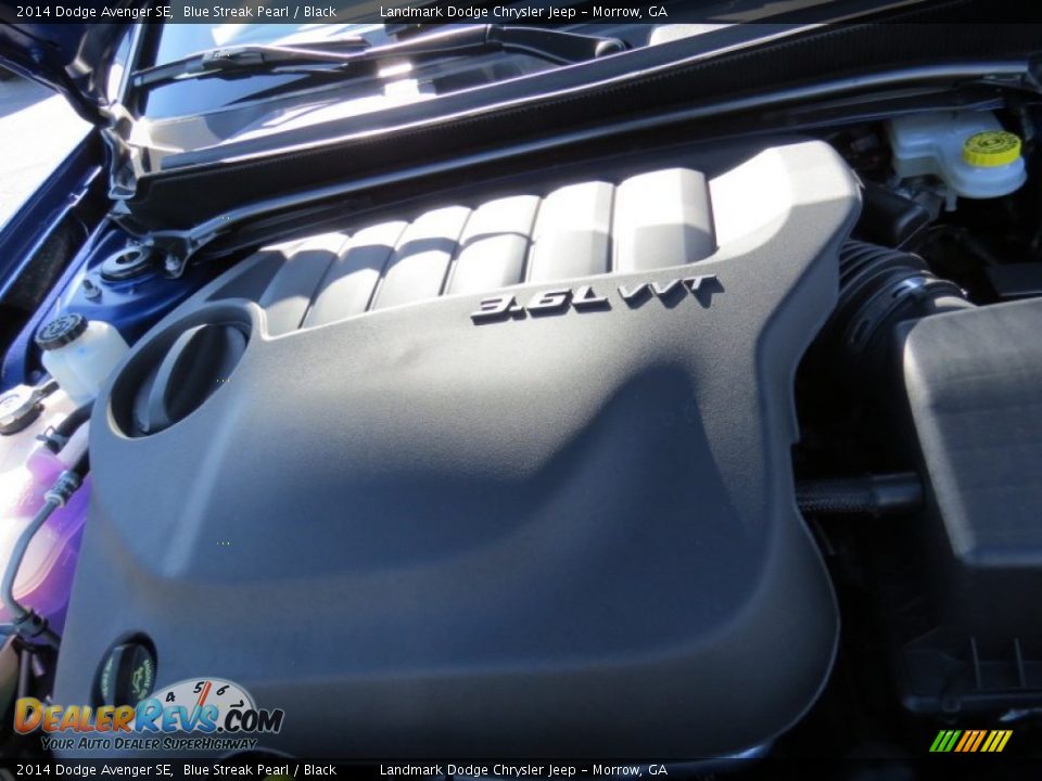 2014 Dodge Avenger SE Blue Streak Pearl / Black Photo #9