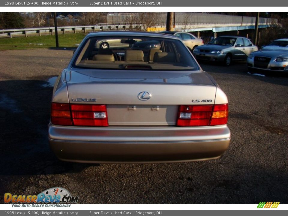1998 Lexus LS 400 Beige Metallic / Ivory Photo #29