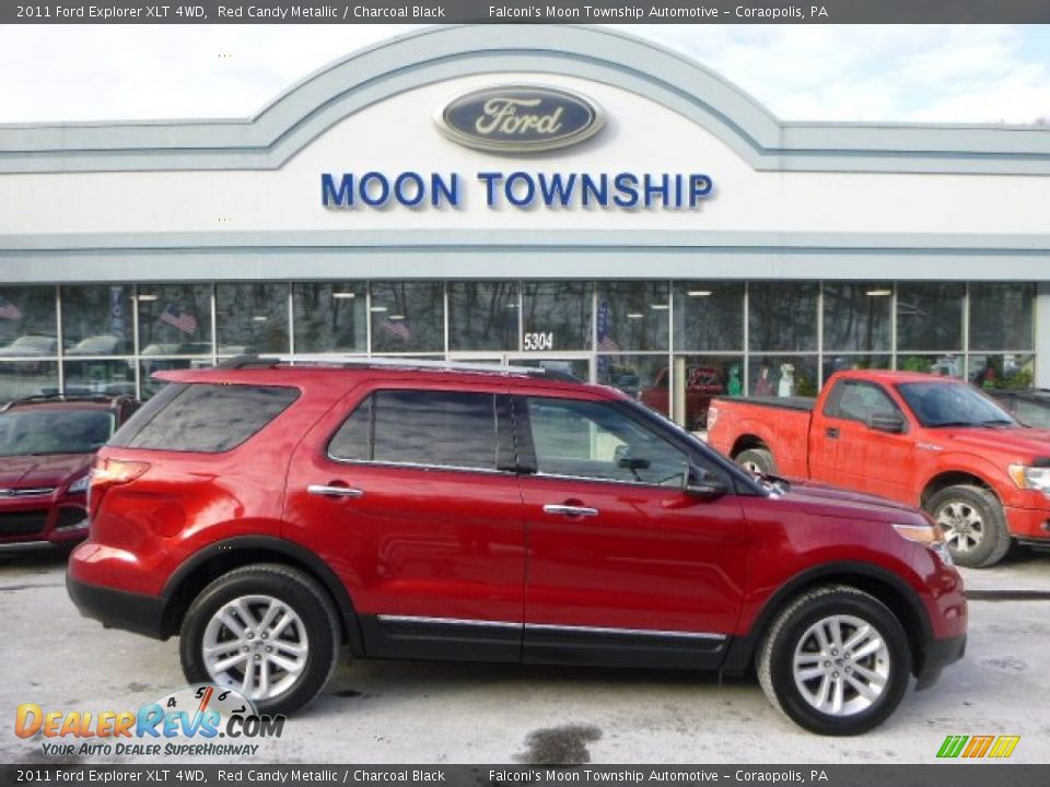 2011 Ford Explorer XLT 4WD Red Candy Metallic / Charcoal Black Photo #1