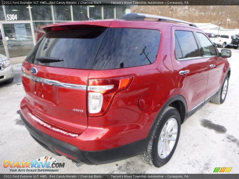 2011 Ford Explorer XLT 4WD Red Candy Metallic / Charcoal Black Photo #2