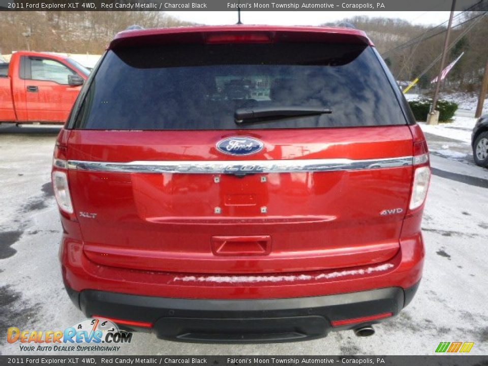 2011 Ford Explorer XLT 4WD Red Candy Metallic / Charcoal Black Photo #3
