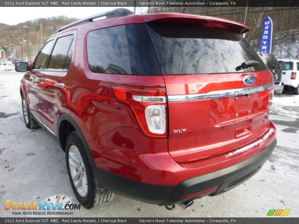 2011 Ford Explorer XLT 4WD Red Candy Metallic / Charcoal Black Photo #4