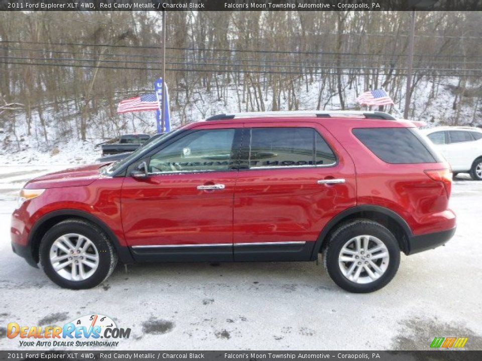 2011 Ford Explorer XLT 4WD Red Candy Metallic / Charcoal Black Photo #5