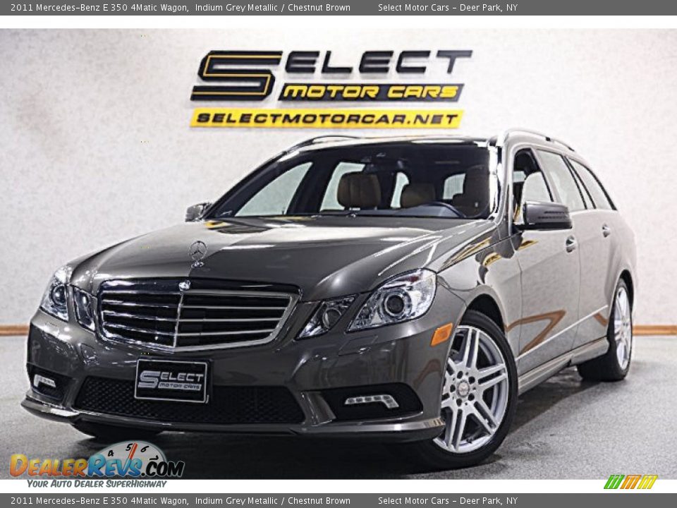 2011 Mercedes-Benz E 350 4Matic Wagon Indium Grey Metallic / Chestnut Brown Photo #1