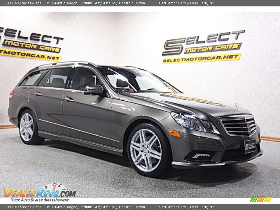 2011 Mercedes-Benz E 350 4Matic Wagon Indium Grey Metallic / Chestnut Brown Photo #3