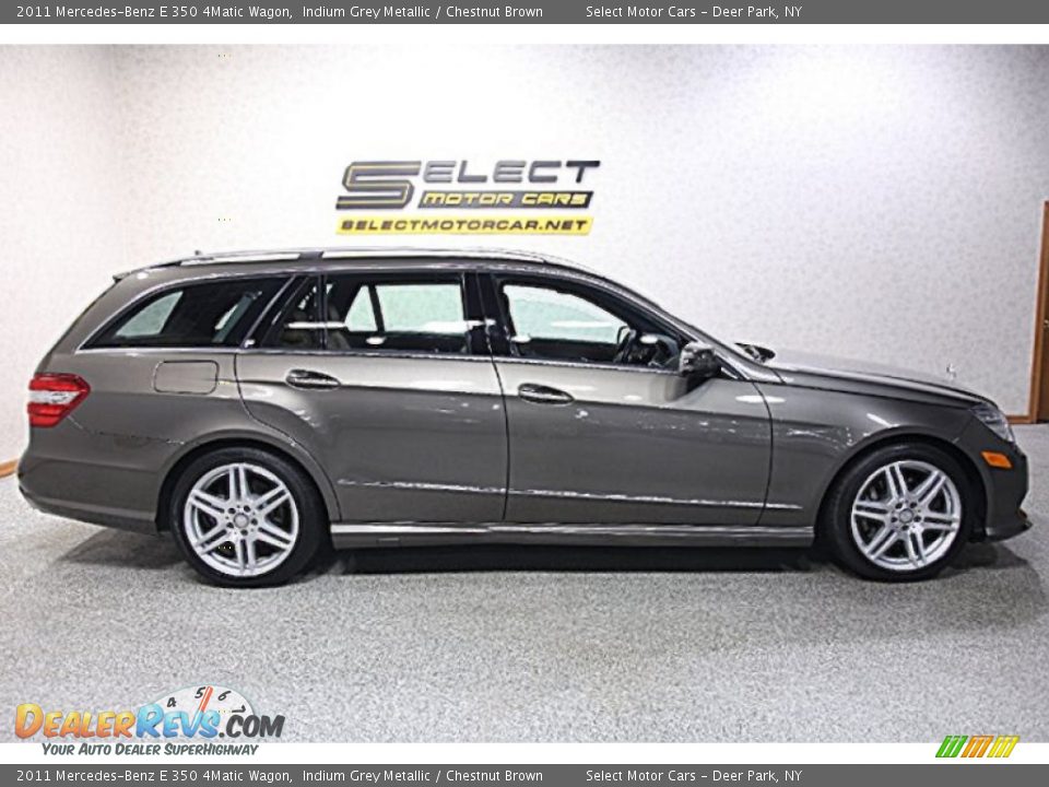 2011 Mercedes-Benz E 350 4Matic Wagon Indium Grey Metallic / Chestnut Brown Photo #4