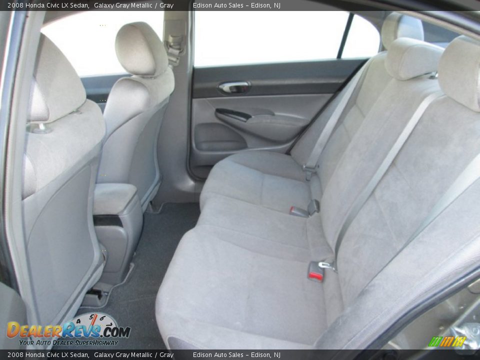 2008 Honda Civic LX Sedan Galaxy Gray Metallic / Gray Photo #16