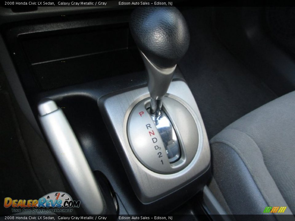 2008 Honda Civic LX Sedan Galaxy Gray Metallic / Gray Photo #19