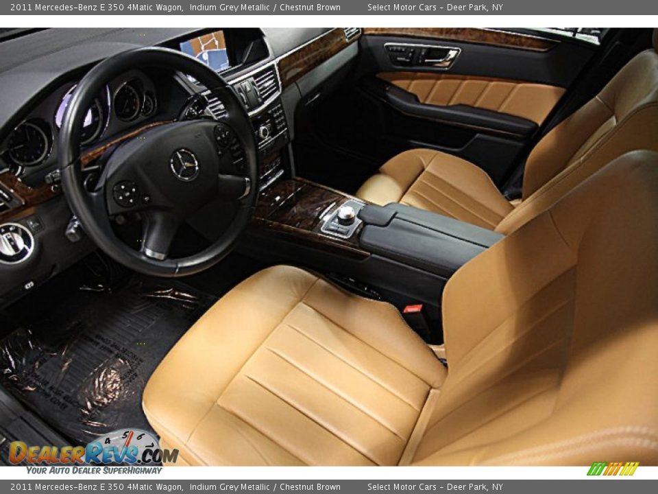 2011 Mercedes-Benz E 350 4Matic Wagon Indium Grey Metallic / Chestnut Brown Photo #8