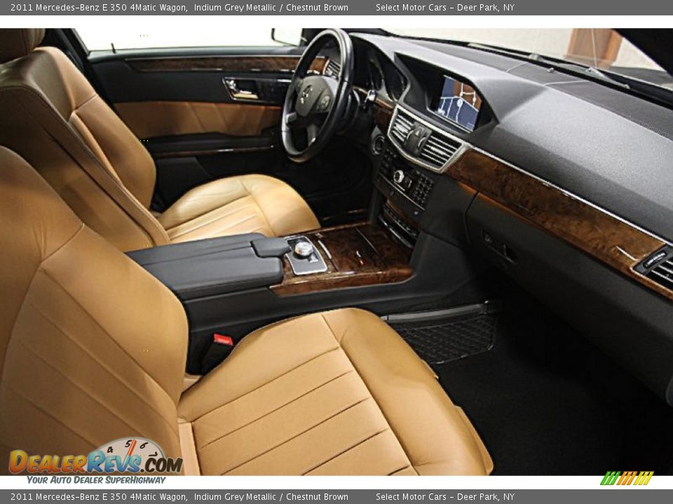 2011 Mercedes-Benz E 350 4Matic Wagon Indium Grey Metallic / Chestnut Brown Photo #10