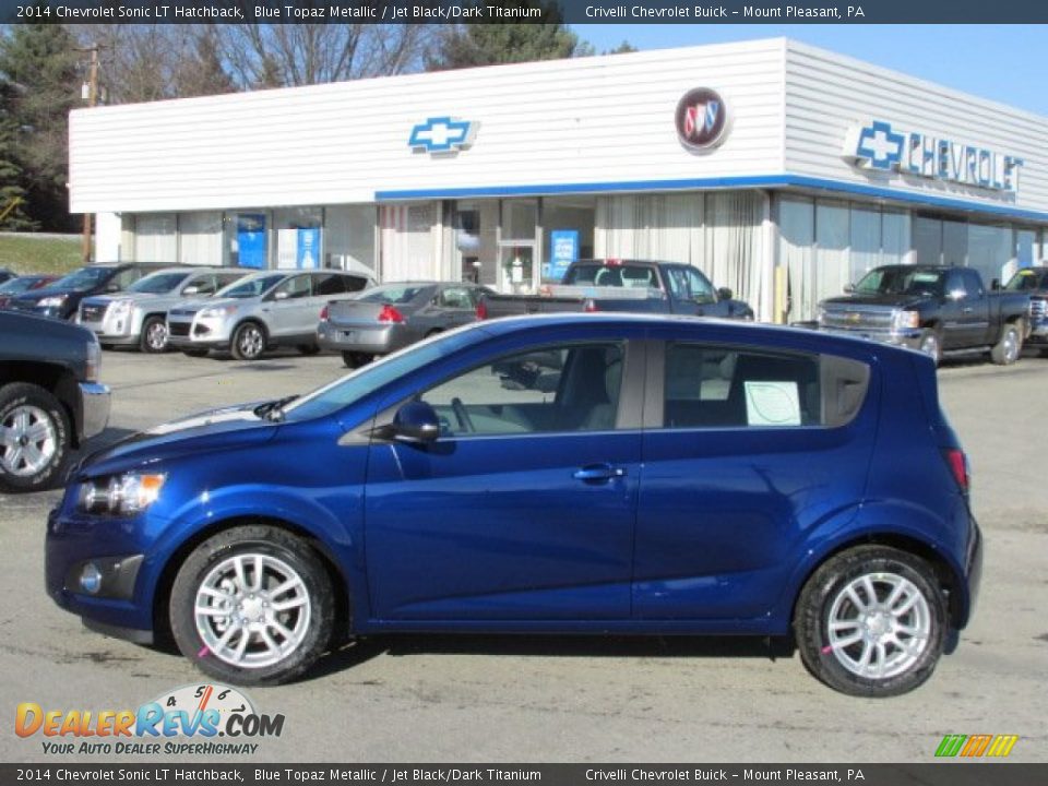 Blue Topaz Metallic 2014 Chevrolet Sonic LT Hatchback Photo #2