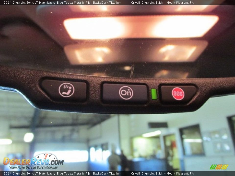 2014 Chevrolet Sonic LT Hatchback Blue Topaz Metallic / Jet Black/Dark Titanium Photo #12