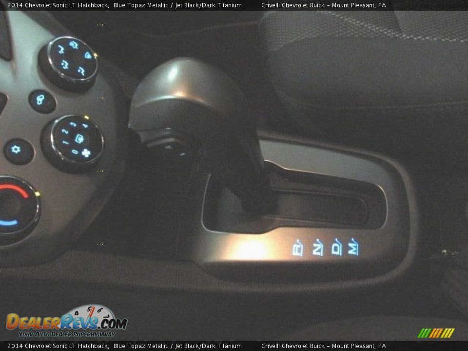 2014 Chevrolet Sonic LT Hatchback Blue Topaz Metallic / Jet Black/Dark Titanium Photo #13